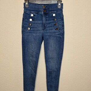 Express Women's Super High-Rise Perfect Stretch Ankle Leggings Jeans, Size 0